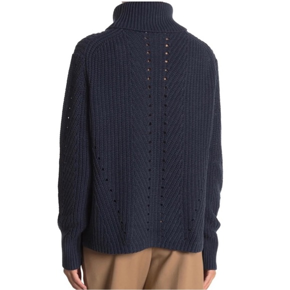 NEW 360SWEATER NAVY TURTLENECK SWEATER - Picture 5 of 6